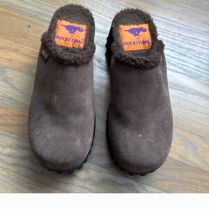 Women’s VINTAGE 90’s Y2K ROCKET DOG Brown SUEDE Platform CLOGS